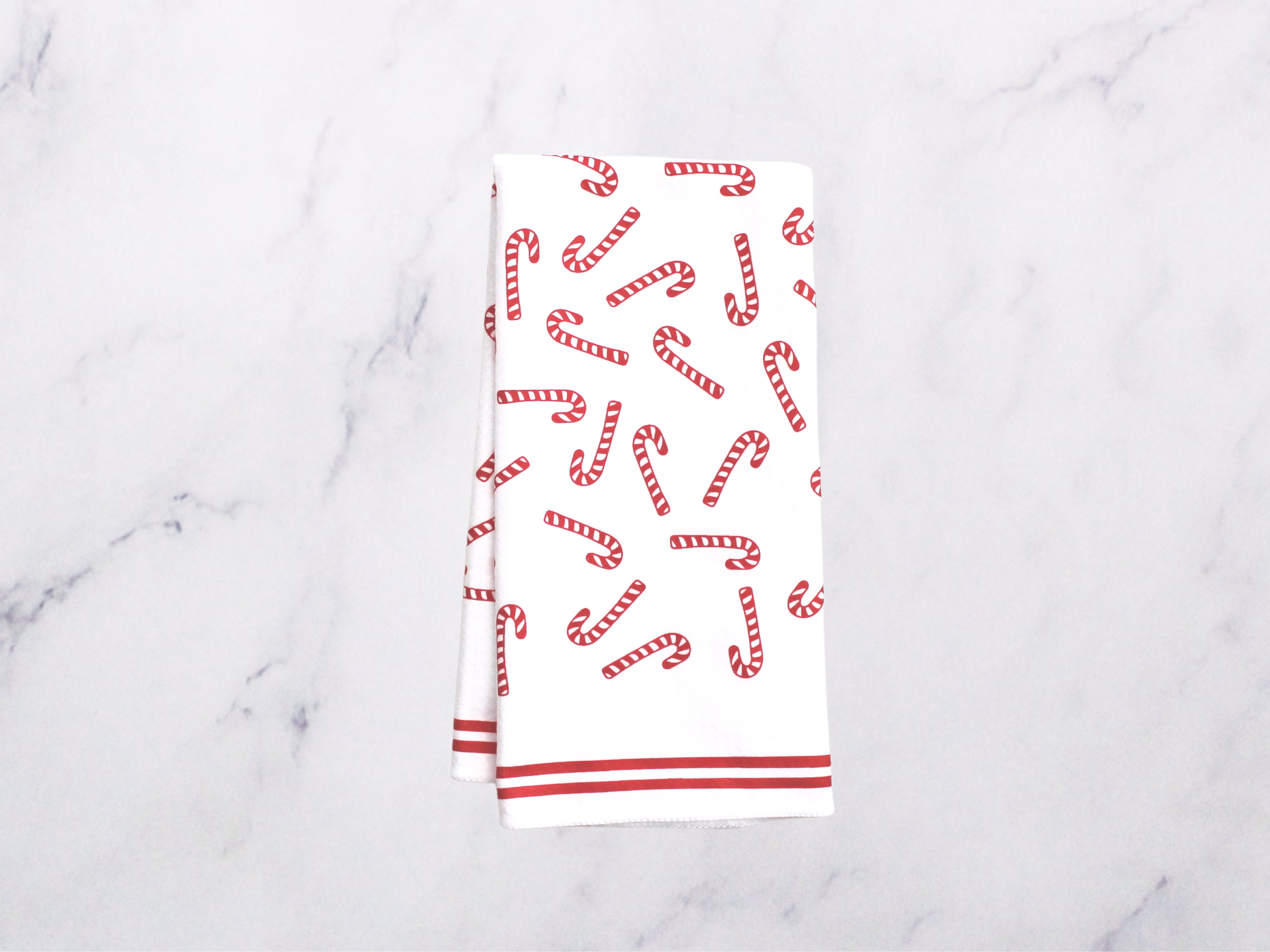 Candy Cane Dish Towel 16''x24'' Render Goods