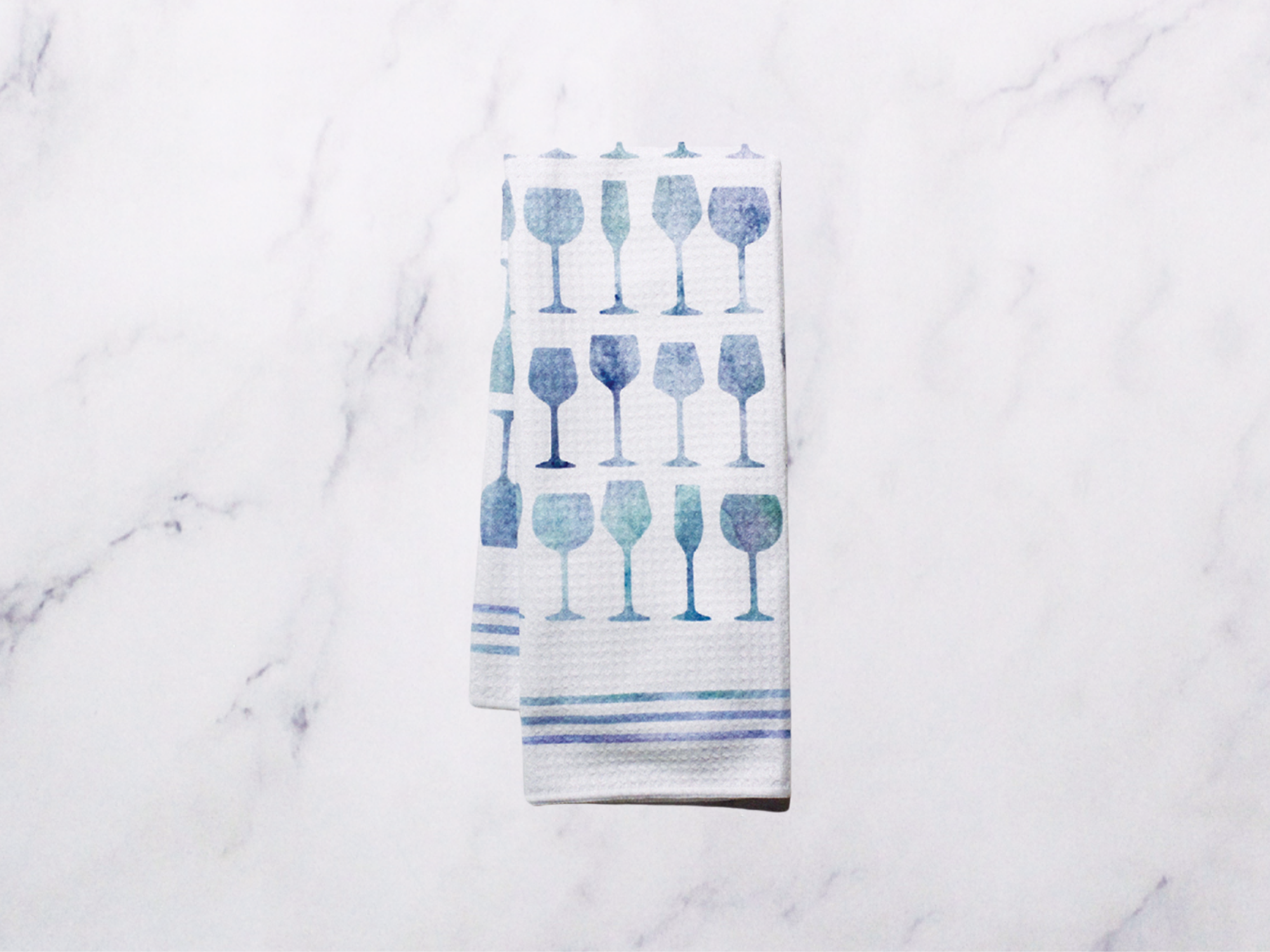 Wine Glass Dish Towel - 16''x24''