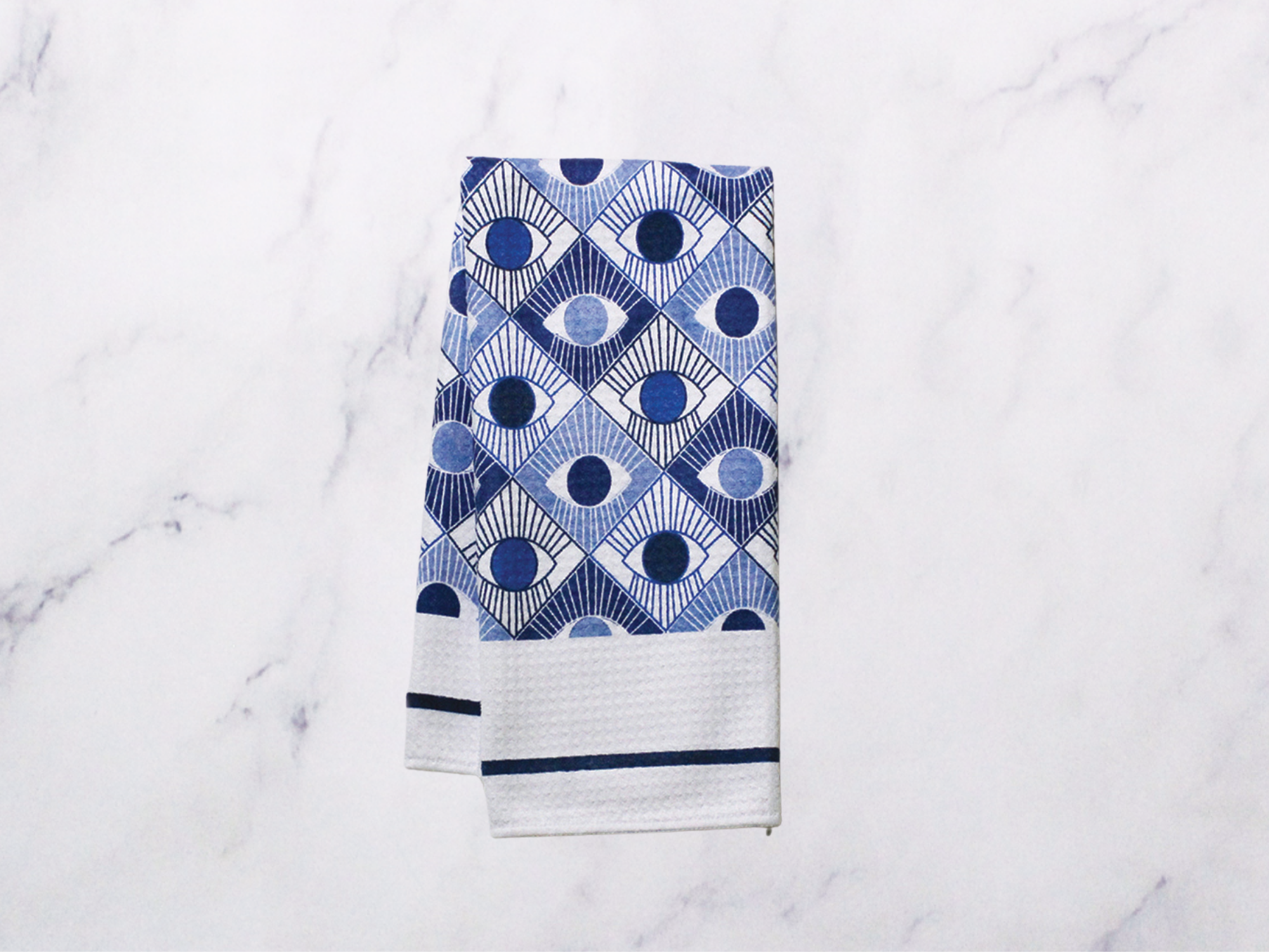 Geometric Eye Multicolor Dish Towel  - 16''x24''