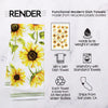 Sunflower Watercolor Dish Towel - 16''x24''