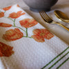 Poppy Flower Dish Towel - 16''x24''