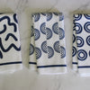 Blue Swirl Abstract Dish Towel Trio - 3pk - 16''x24''