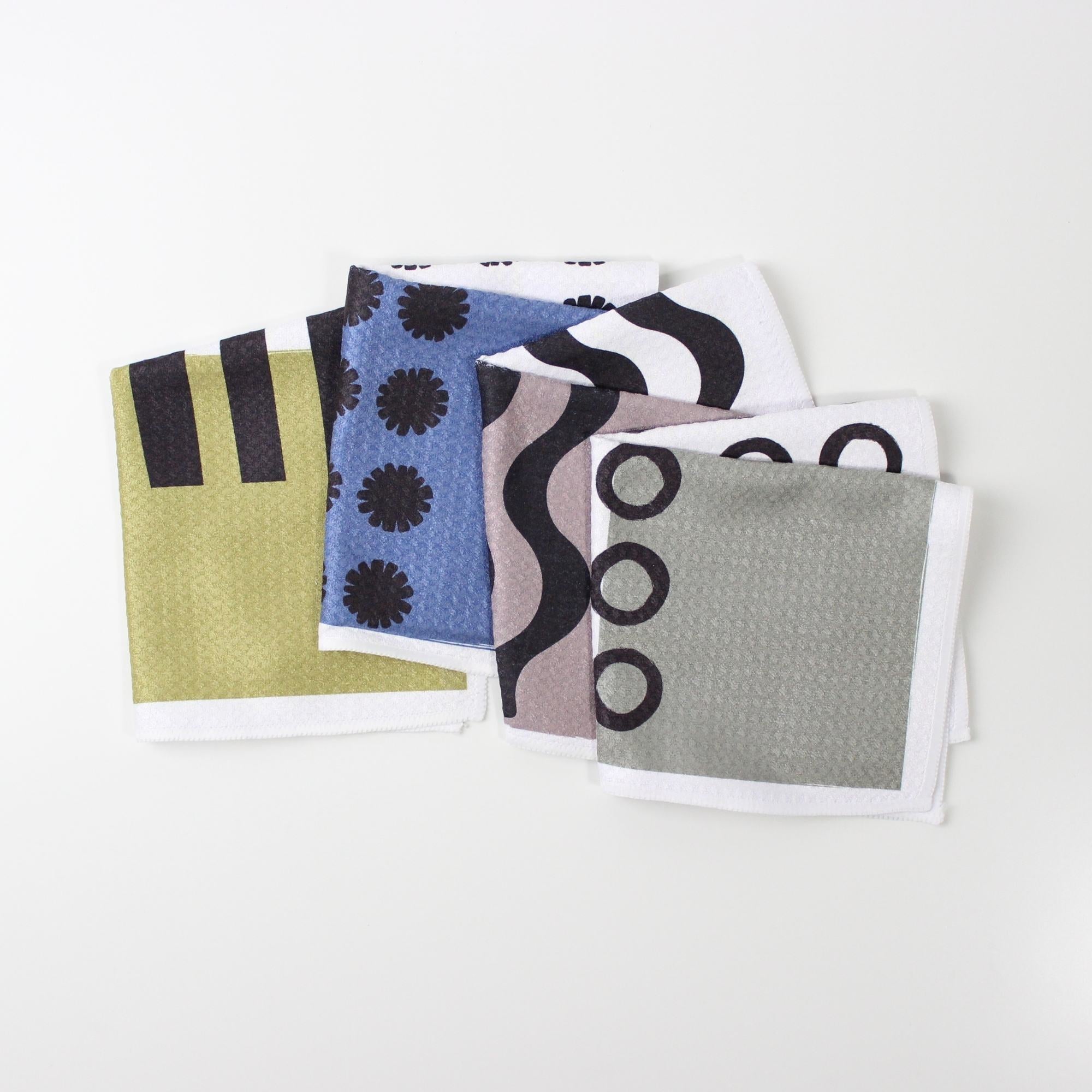 Colorblock Washcloth Set - 12''x12'' Set of Four