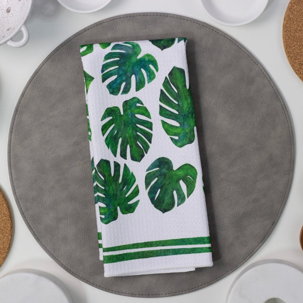 monstera deliciosa bath towels Monstera Plant Dish Towel