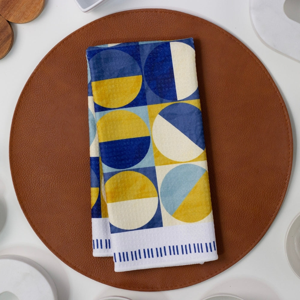 Cool Geo Colorblock Dish Towel - 16''x24''