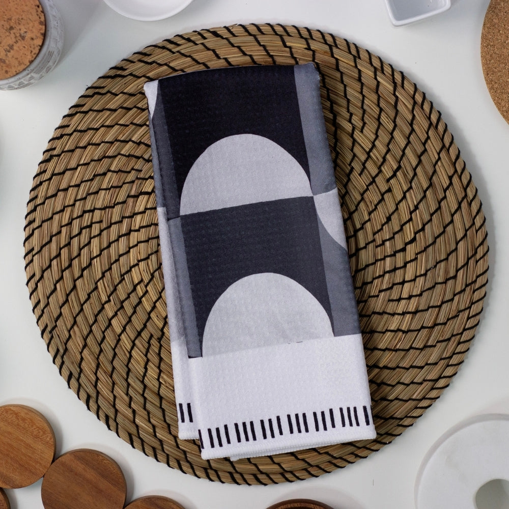 Mono Geo Colorblock Dish Towel- 16''x24''