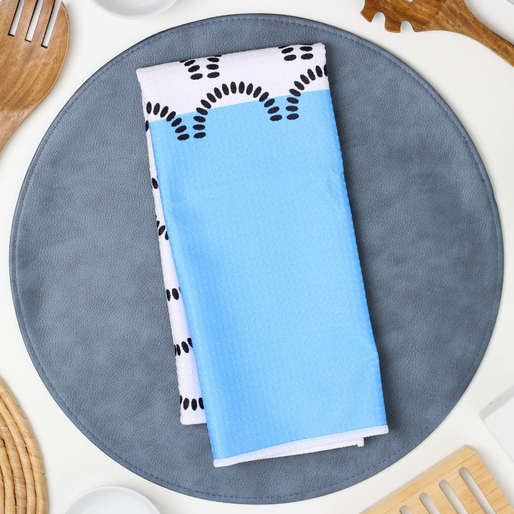 Dotted Crescent Colorblock Dish Towel - 16''x24''