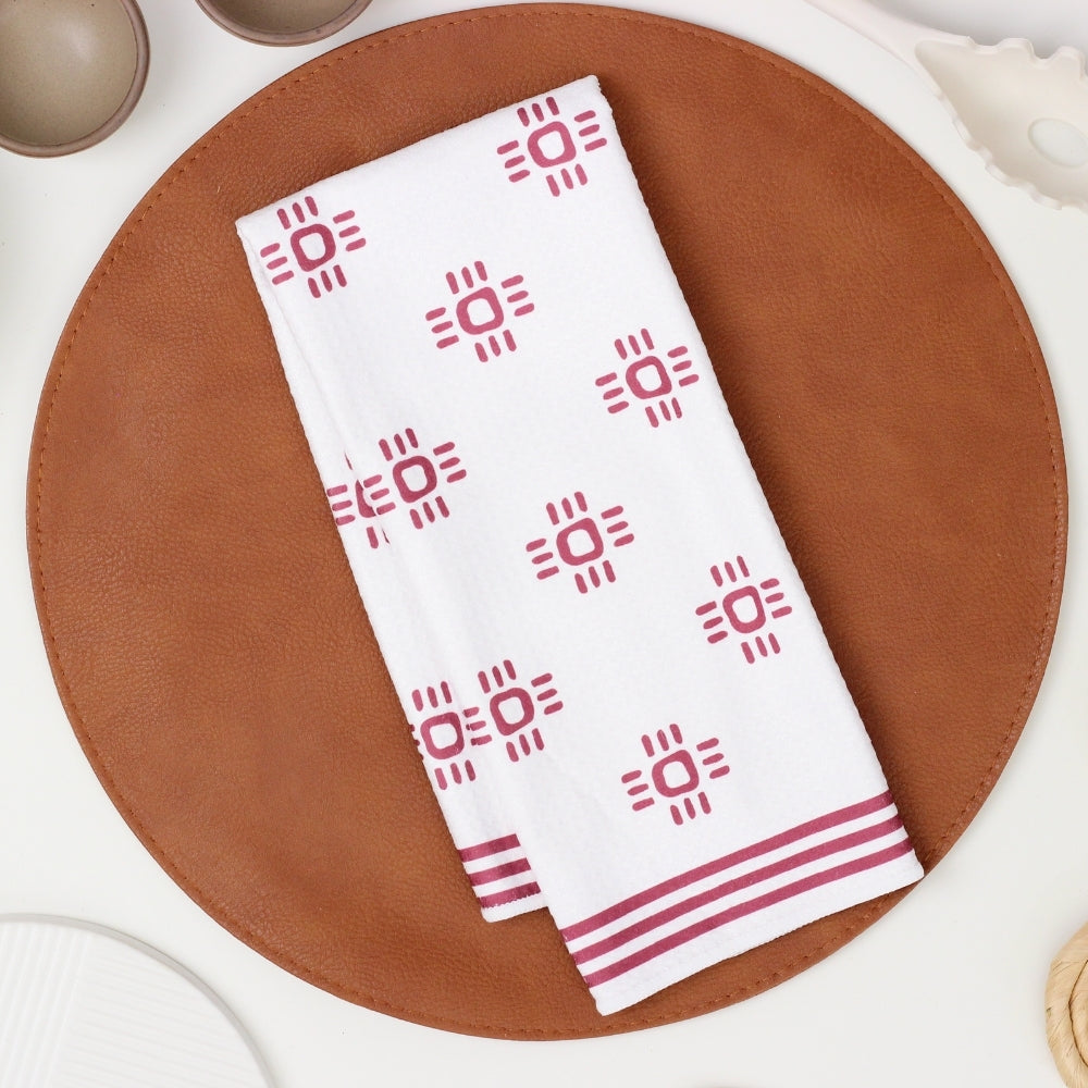 Rose Zia Dish Towel - 16''x24''