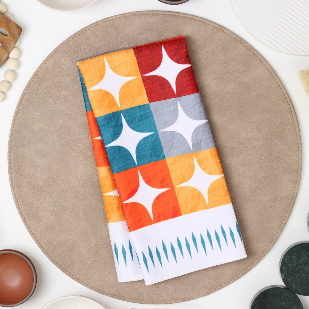Mid-Century Colorblock Dish Towel - 16''x24''