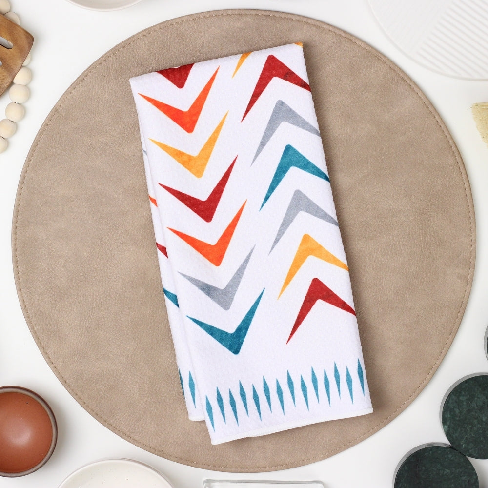 Mid-Century Chevron Dish Towel  - 16''x24''