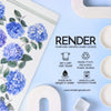 Hydrangea Dish Towel - 16''x24''