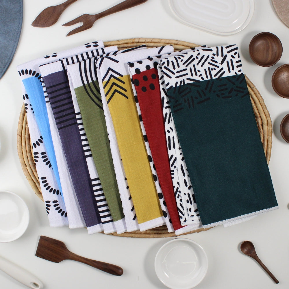 Colorblock Signature Dish Towel Set - 6pk - Series Bundle