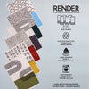 Colorblock Signature Dish Towel Set - 6pk - Series Bundle