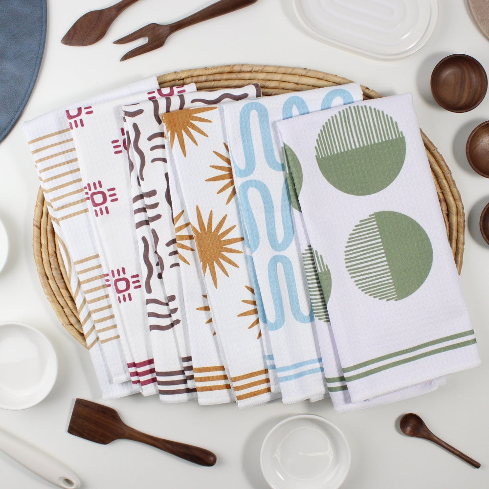 Whirls and Swirls Dish Towel Set - 6pk- Series Bundle