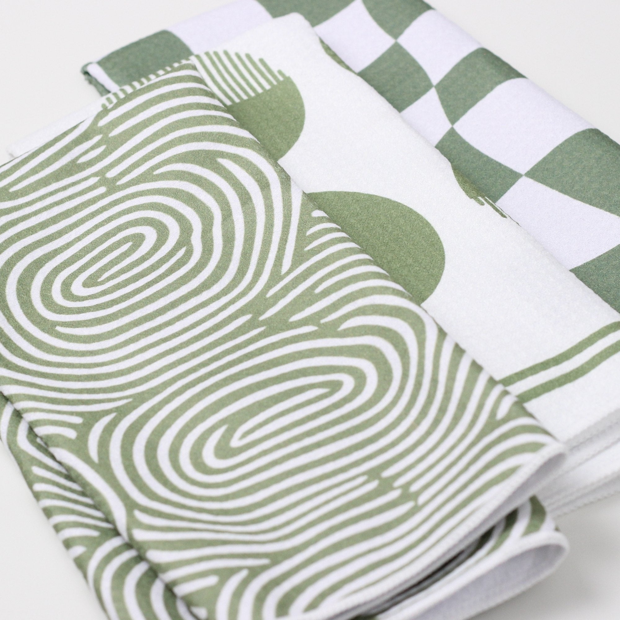 Render Goods Sage Green Dish Towel Trio - 3pk - 16''x24'' – Render Goods