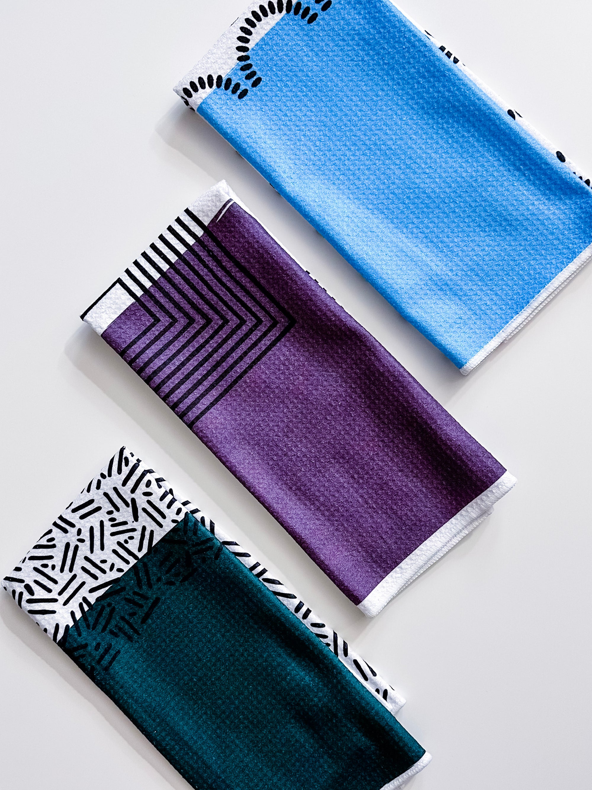 Colorblock V2 Dish Towel Trio - 3pk - 16''x24''