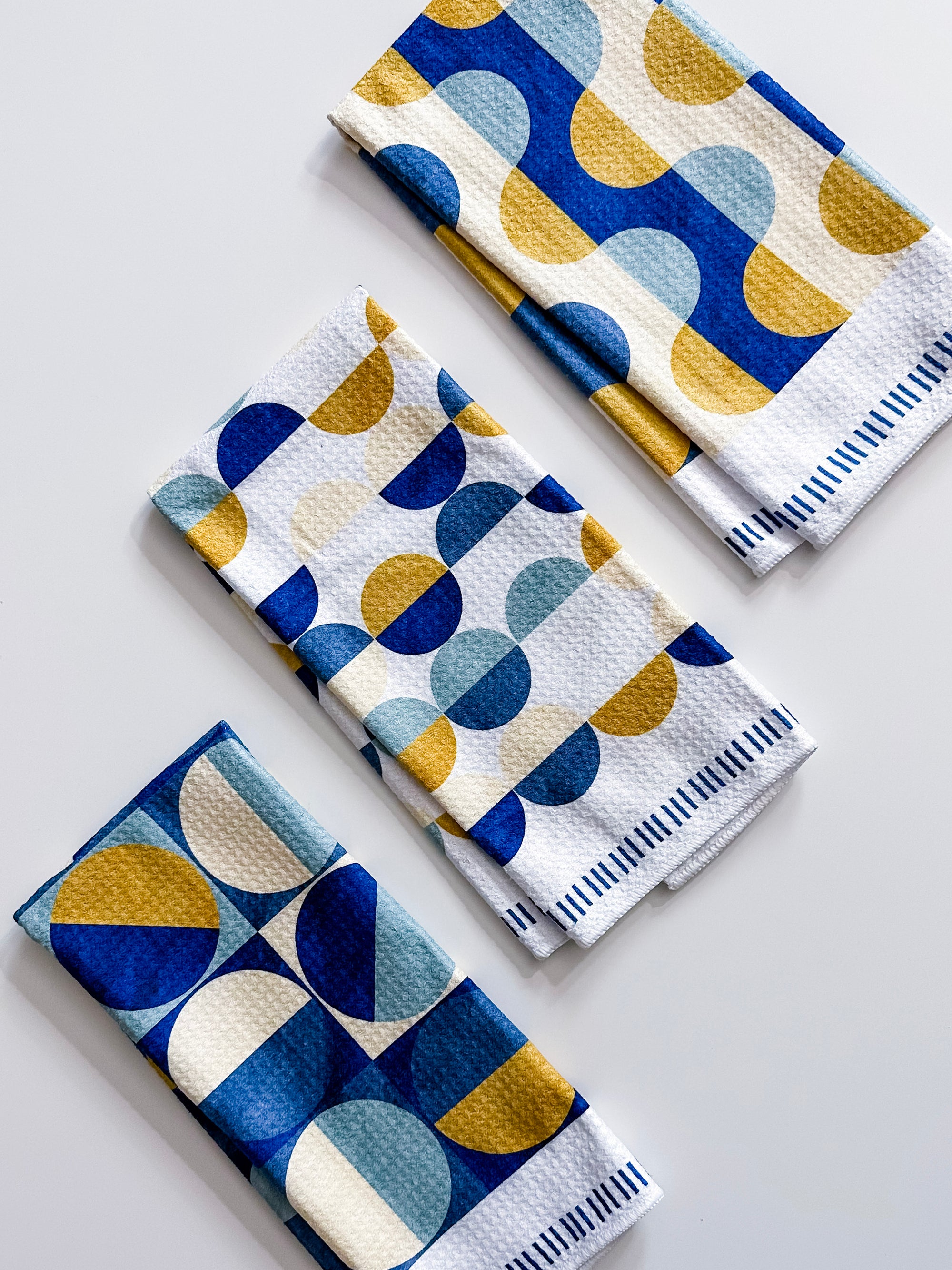 Cool Geo Boho Dish Towel Trio - 3pk - 16''x24''