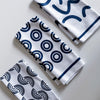 Blue Swirl Abstract Dish Towel Trio - 3pk - 16''x24''