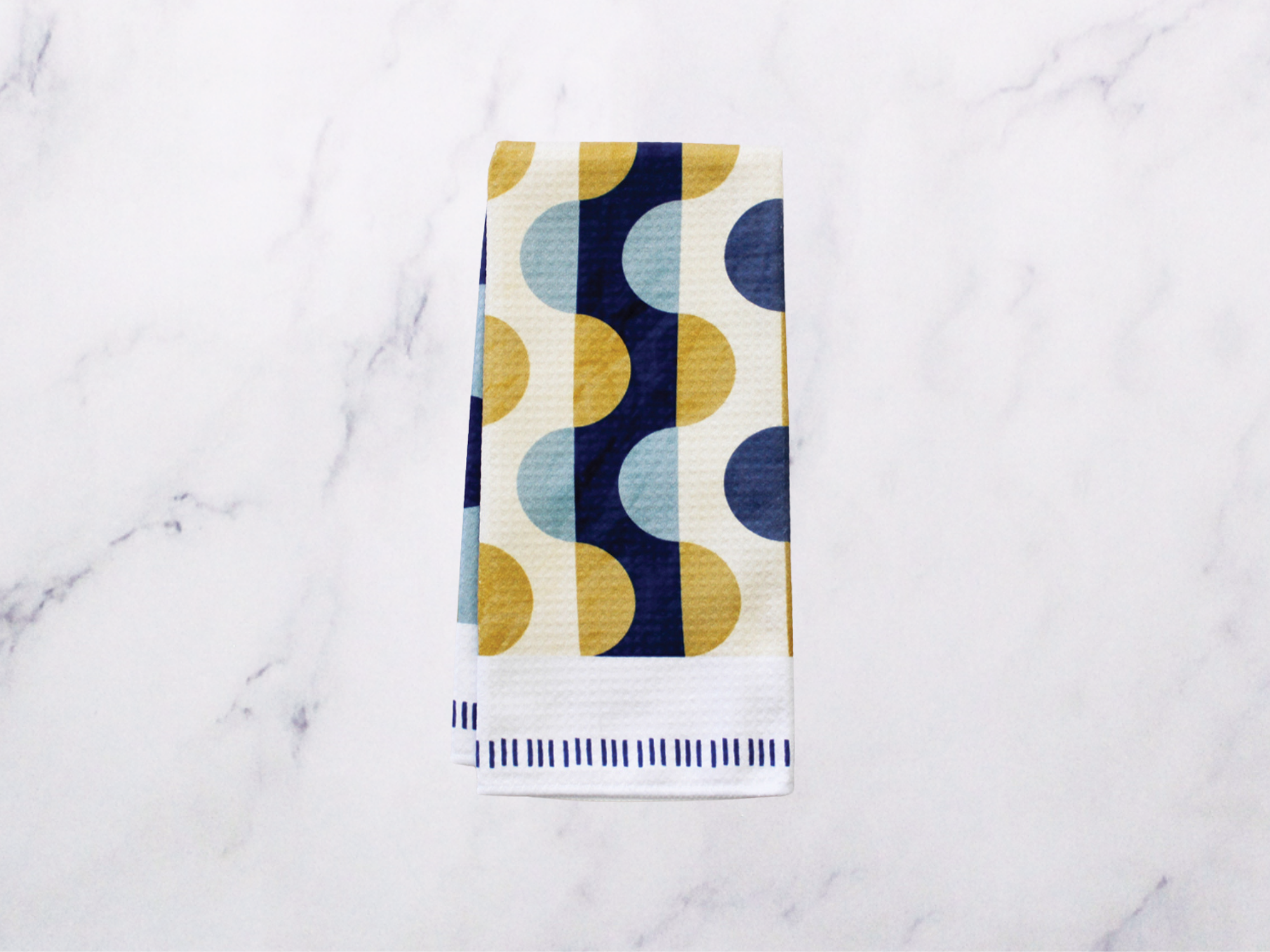Cool Geo Squiggle Quilt Dish Towel- 16''x24''