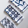 Blue Abstract Dish Towel - 16''x24''