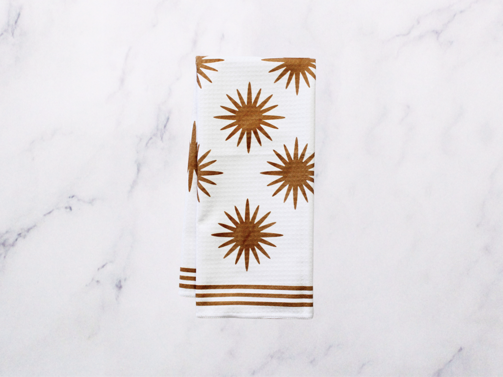 Golden Hour Boho Beige Dish Towel- 16''x24''