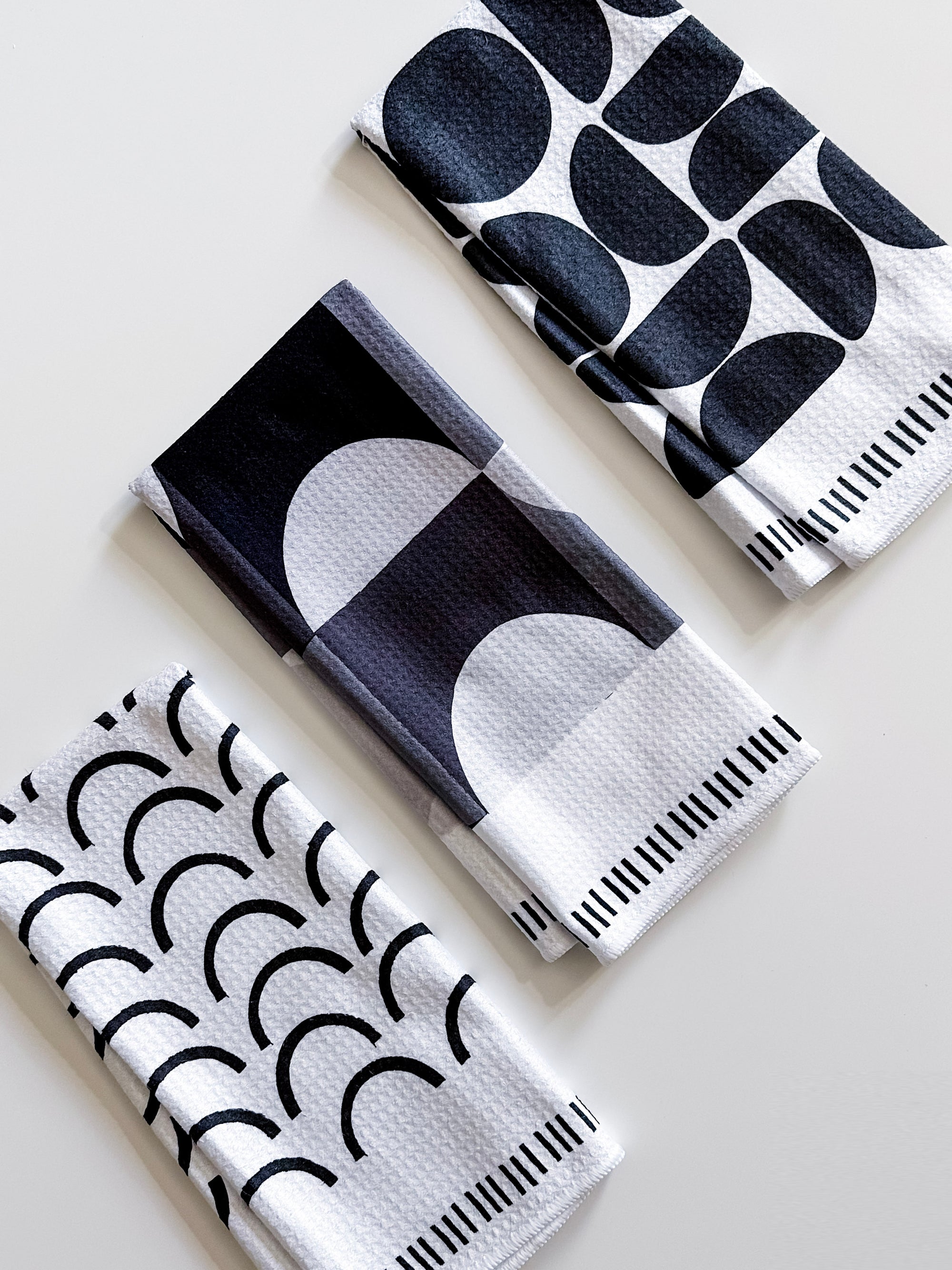Mono Geo Boho Dish Towel Trio - 3pk - 16''x24''