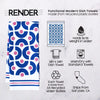 Aurora Chain Dish Towel - 16''x24''