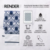Mono Eye Dish Towel  - 16''x24''