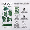 Monstera Plant Dish Towel - 16''x24''