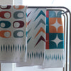 Mid-Century Atomic Switch Dish Towel  - 16''x24''