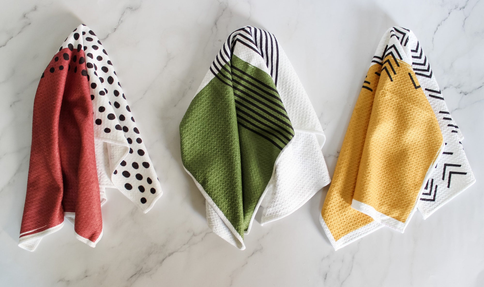 Colorblock Dish Towel Trio - 3pk - 16''x24'' – Render Goods