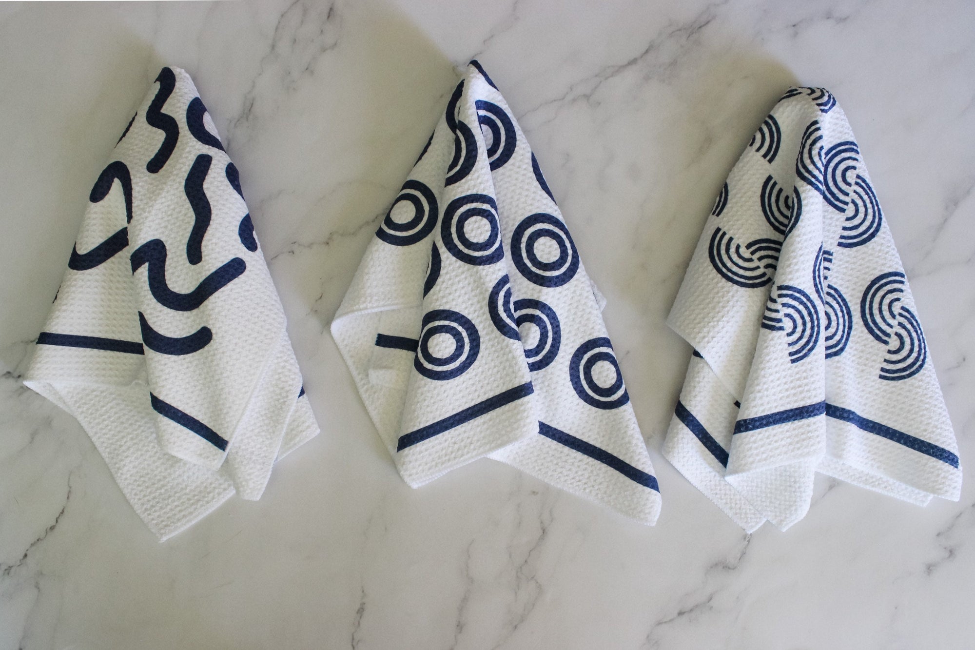 Blue Eye Towel Set Trio 3pk Kitchen Towel Tea Towel Dish Towel 16''x24'' 